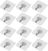 Adhesive Hooks for Hanging Heavy Duty Wall Hooks, Self Adhesive, Towel Coat Hooks, Waterproof Transparent Hooks for Bathroom Shower, Kitchen, Keys...