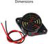5PCS SFM-27 DC 3-24V Alarm Siren Electronic Piezo Active Buzzer, 95dB High Decibel Continuous Beep Speaker for Arduino...