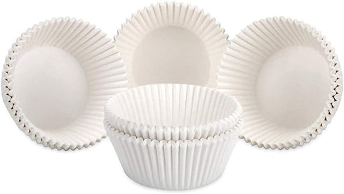 Gifbera Mini White Cupcake Liners 400-Count, Greaseproof Paper Muffin Baking Cups for Baking, Wedding, Celebration...