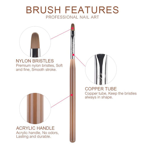 9pcs Nail Art Brush Set Nail Dotting Tools Nail Art Design Brushes Gel Polish Nail Polish Brushes 3D Nail Art Decorations Brush Nail Art Drawing P...