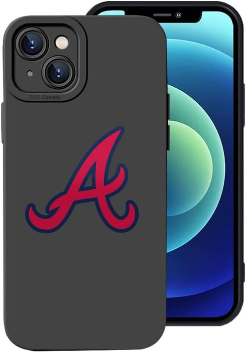 for Atlanta Baseball Fans Case Cover Compatible with iPhone 14 Plus, Personalized Gift for Dad Husband Mom Mothers Father's Day Thanksgiving Day C...