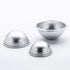 10 Pcs Bath Bomb Mold Aluminum Alloy Semicircle Cake Mold Baking Tool for DIY Crafting Pudding Egg Tart (5.5 CM)...