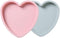 2Pack 6 Inch Silicone Heart Pans Rainbow Cake Baking Pans Heart Cake Layer Pan Set Non-Stick Silicone Cake Bakeware Mold for Wedding Mother's Day ...