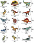 15 Pcs Dinosaur Patch Dinosaur Embroidery Patches Sew On or Iron On Patches for Kids Clothing Repair Decoration DIY Badge Applique Clothes Backpac...