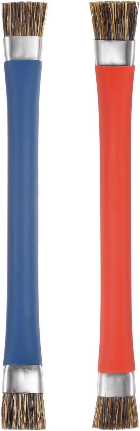 Double-Head Phone Motherboard IC Cleaning Brush 12x15mm Bristles Hair Anti-Static ESD Brush Cleaner for Computer Phone, Blue + Red...
