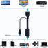 Hd to dp Cable Converter Adapter HDMI to DisplayPort Adapter with USB Power 4k for PC Laptop HDMI Male to DP Female Adapter Compliant with Xbox On...