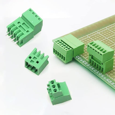 5Set 4-Pin 125V 4A 2.54mm 0.1" Pitch PCB Mount Screw Terminal Block Connector for 26-18AWG Cable...