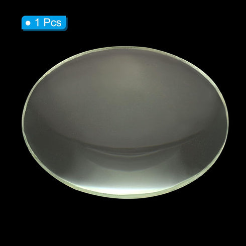 PATIKIL 4" (100mm) Focal Length Double Convex Lens, 40mm Diameter 6mm Height Glass Optically Polished Round Edges Lens for Physics Experiment, Cle...