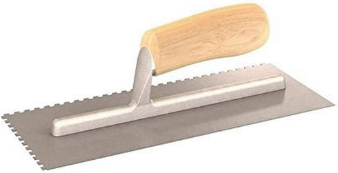 Bon Tool 14-312 Notched Trowel - Wood Handle, 1/2" x 1/2" Square Notch...