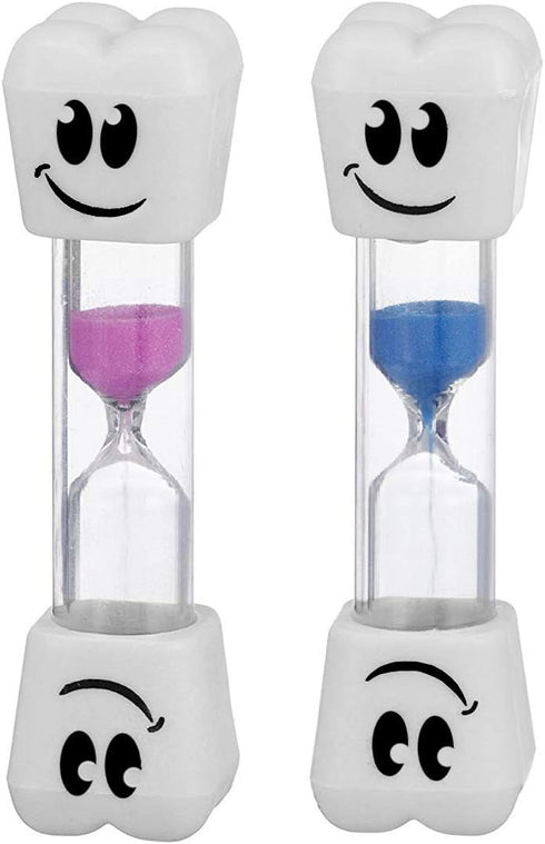 Smile Tooth 2 Minute Sand Timer Assorted Colors (2 Pack)...