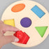 Totority Wooden Peg Shape Puzzle Montessori Puzzle Jigsaw Puzzle Geometric Toy Toddlers Preschool Learning Educational Material...