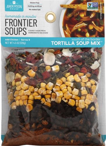 Frontier Soups Homemade In Minutes Soup Mix, South of The Border Tortilla, 4.5 oz...