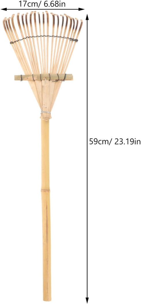 Yardwe Yard Leveling Rake Leaf Scoops Hand Rakes Short Handle Rake Planting Mini Gathering Leaf Tool Rakes for Gardening Lawn Tools Small Rake wit...