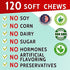Green Lawn Chews for Dogs - Green Grass Chews - Urine Neutralizer Grass Burn Spots - Lawn Burn from Dog Urine - Probiotics & Enzymes - Made in USA...