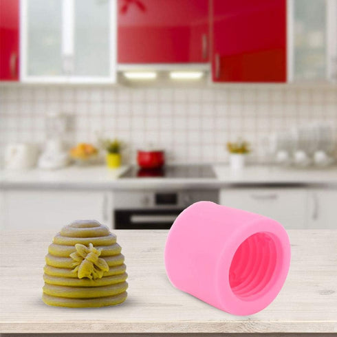 Honeycomb Silicone Fondant Cake Chocolate Decoration DIY Handmade Soap Beehive-Shaped Decorating Tool...