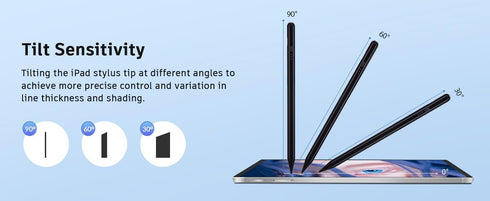 Fast Charge Active Stylus Pen for iPad, Apple iPad Pro11&12.9'',iPad Air 3/4/5,iPad 6-10,iPad Mini 5/,Tilt Sensitivity iPad Pencil Compatible with...