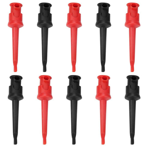 Hook Clip, 10pcs P5002 Hook Multimeter Test Hook Grabbers for Digital Multimeter/SMD IC D20 Cable Welding(Black&Red)...