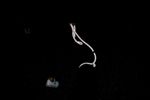 Ultra Reflective Premium Dog Slip Leash Made from Mountain Climbing Rope - Great for Training and The Strongest Pullers 6 Foot (Woof Blue w/Carabi...