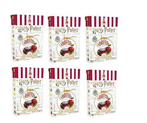 Harry Potter Bertie Botts Every Flavor Beans, 1.2oz boxes ~ 6 Pack...
