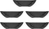 Universal Pot Lid Organizer for Cabinet, 5 Pcs Pan Lids Organizers Inside Cabinet Door Wall Mount Pots Top Storage Rack Holder for Kitchen, Fits 6...