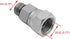 (2-PACK) 6900-08-08-O Hydraulic Hose Adapter Fitting 1/2" Male O-Ring Boss (3/4"-16UNF)×1/2" NPSM Female Pipe Swivel (1/2"-14NPSM) SAE Straight Pi...
