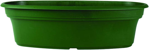 The HC Companies 20 Inch Panterra Oval Planter - Decorative Plastic Plant Pot with Drainage for Outdoor Plants, Green...
