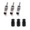 3PCS DIN Plug Crimp Connector Straight Adapter FM/AM Car Radio Antenna Connection DIN Plug Lantern Adapter for Cable RG58 RG174 FM/AM Digital Radi...