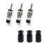 3PCS DIN Plug Crimp Connector Straight Adapter FM/AM Car Radio Antenna Connection DIN Plug Lantern Adapter for Cable RG58 RG174 FM/AM Digital Radi...