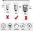 E14 LED Bulb Dimmable European Base,4W Equivalent 40W Incandescent Bulb, AC110-130V for Refrigerator Cooker Hood,Daylight White 6000k (Pack of 2)...