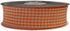 Micomon Orange Gingham Plaid Checked Ribbon 25 Yard Each Roll 100% Polyester (1", Orange)...