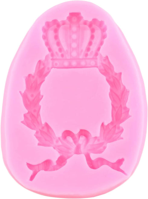 Crown Fondant Mold Crown Cake Topper Mold Silicone Crown Mold For Cake Decorating Cupcake Topper Candy Chocolate Gum Paste Polymer Clay...