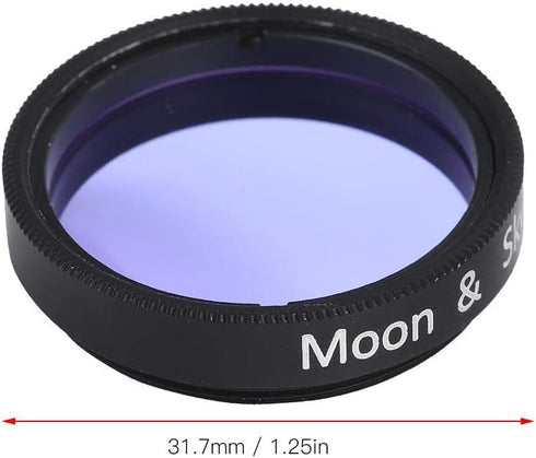 1.25 inch Moon Filter,Aluminum Alloy Sky Glow & Moon Filter Optical Glass for Telescope Eyepiece Cuts Light Pollution...
