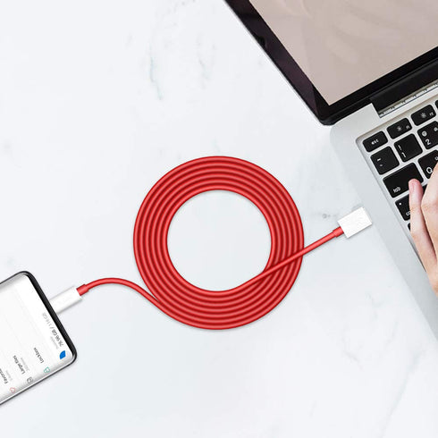 Jelanry OnePlus SUPERVOOC/Warp Charging Cable 65W 80W, 2Pcs 3.3FT USB Type C Cable Dash Charging Cable Rapid Data Syncing Fast Charger Cable for O...