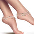 Indian Traditional Ethnic Silver Loud Jingle Bead Bells Anklet Payal Pair For Women - Dance Bridal Wedding Party - Duel On Jewel...