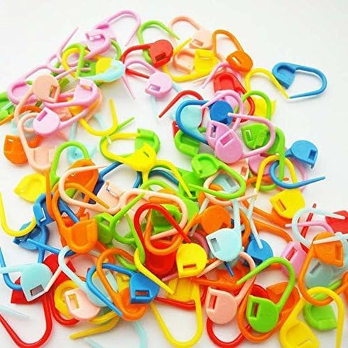100Pcs/set Colorful Plastic Knitting Crochet Locking Stitch Markers Crochet Latch Knitting Tools Needle Clip Hook FBA......