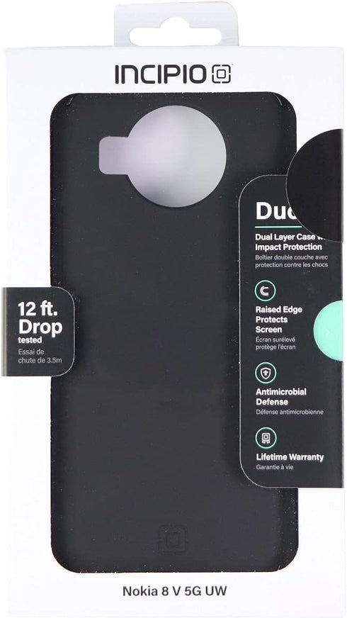 Incipio Duo Series Dual Layer Case for Nokia 8 V 5G UW (Black)...