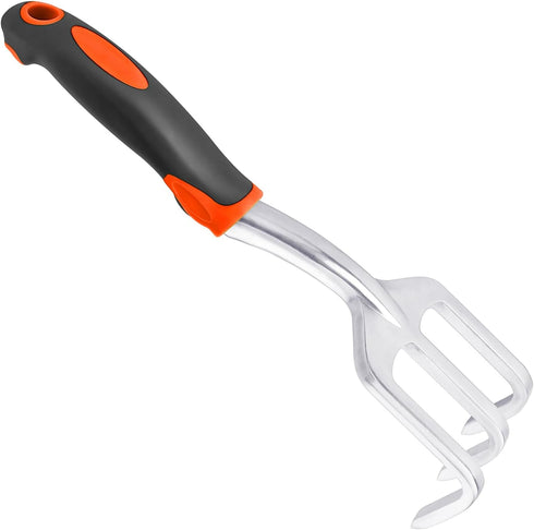 Hand Rake Garden Tool, Heavy Duty Hand Cultivators for Gardening, Small Garden Claw Tool Garden Hand Rake with Ergonomic Handle, Weed Rake Cultiva...
