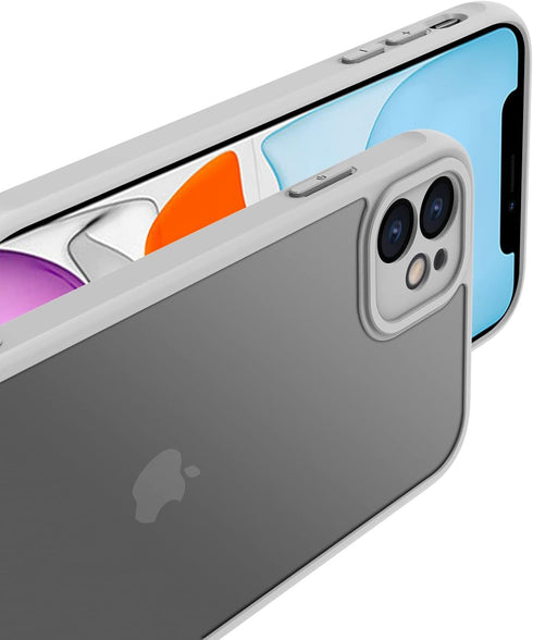 Matte Case for iPhone 11 Case,Shockproof Protective Hard Back Slim Case for iPhone Case 6.1 inch,Frosted Translucent Back Phone Cover, Anti-Finger...