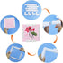 Metuynm Square Embroidery Hoop, 11inch Plastic Cross Stitch Frame Clip White DIY Sewing Tools Hoops Craft Embroidery Snap Frame Hoop for Cross Sti...