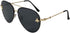 Fashion Culture Women's Buzzed Bee Charm 60mm Aviator Sunglasses (Black)...