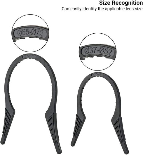 2 Packs Camera Lens Filter Wrench Kit, CPL UV ND Filter Removal Wrench Tool Set, Fit 37mm-52mm 55mm-72mm Lens Thread for Canon Nikon Sony Fujifilm...