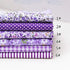 14 Pieces Assorted 7 Designs Square Fabric Bundles Sewing Square Patchwork Precut Fabric Scraps for DIY Quilting Applique Doll Dress Making (Purpl...