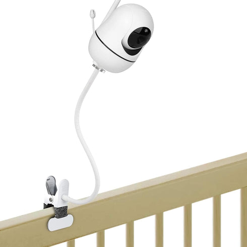Baby Monitor Mount for HelloBaby HB65/HB66/HB248 & ANMEATE SM935E, Flexible Clip Clamp Mount Baby Camera Monitor Holder Without Tools for Crib or ...