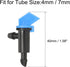 30 Pack Flag Dripper - Garden Irrigation System, Removable & Flow Control & Drip Emitter, Apply to Lawn Trees (2 Gallon Per Hour, Blue Black)...