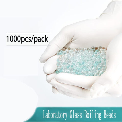 1000 Beads Lab Boiling Stones Glass Boiling Beads Glass Paint Mixing Balls 4mm Dia (Glass?4mm)...