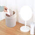 Plastic Tiny Waste Bin, Desktop Mini Trash Can with Swing Lid, Pink...