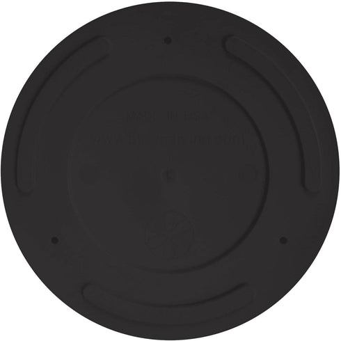 Bloem Mathers Round Planter with Saucer Tray: 6" - Black - Modern Design, Durable Plastic Pot, Removable Saucer, for Indoor & Outdoor Use, Gardeni...