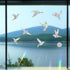 48 Pieces Birds Static Window Clings Anti Collision Window Decals for Bird Strikes, Glass Door Window Stickers, Stop Birds Flying into Windows, Hu...