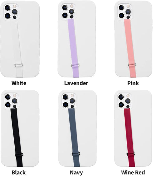 Sinjimoru C-Shaped Clip Finger Phone Grip, Silicone Mobile Phone Strap for Phone Case with Clip as Phone Loop Holder for iPhone Case & Samsung Pho...