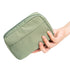 Hekyip Rectangular Beauty Bag, Small Travel Makeup Bag for Purse, Portable Waterproof Cosmetic Pouch for Girls Women (Rectangular Green)...